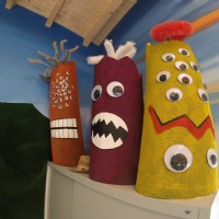 Figuren aus Klopapierrollen