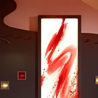Acryl auf Leinen wird unterstützt durch LEDLichttechnik Acryl auf Leinen wird unterstützt durch LEDLichttechnik